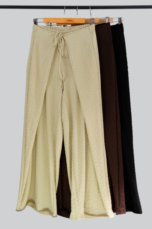 Pantalon Dolce Hawai - Wrap Cintura Ancha Con Tira