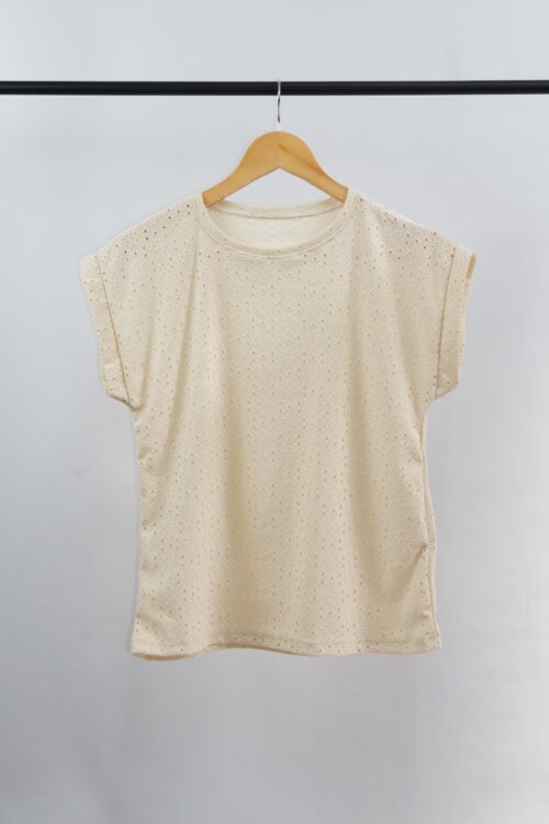 Remera MC Ades Broderie Lycra 02 - Manga Puño