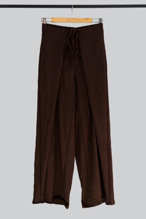 Pantalon Dolce Hawai - Wrap Cintura Ancha Con Tira